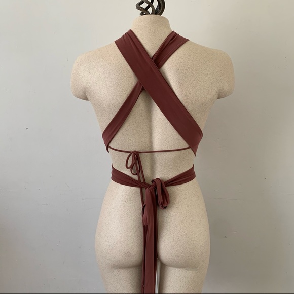 Multi Way Mauve Swim Top Vin Vin - Picture 2 of 4